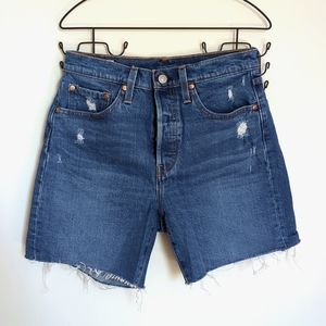 Levi's 501 original high rise mid-thigh women's shorts